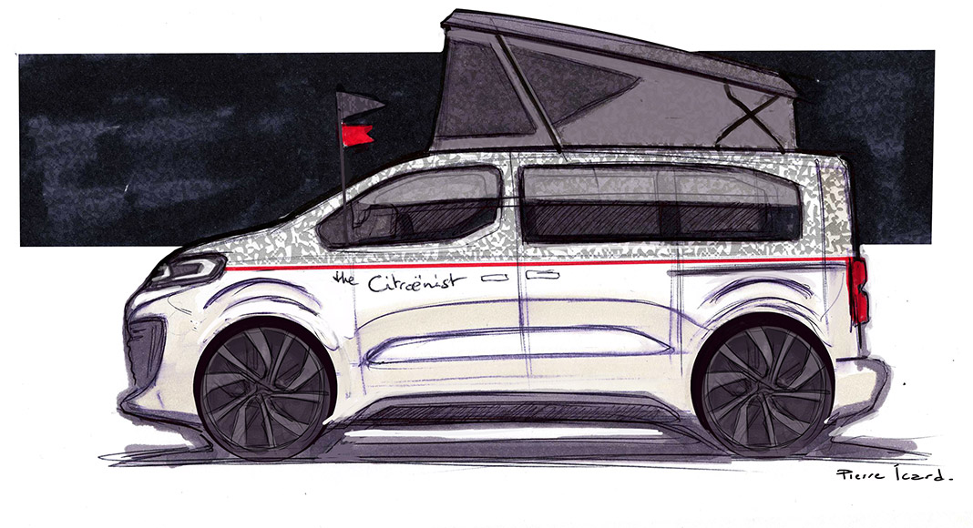 Check out Citroen's Cool 4x4 Citreonist Camper Van Concept Drawing