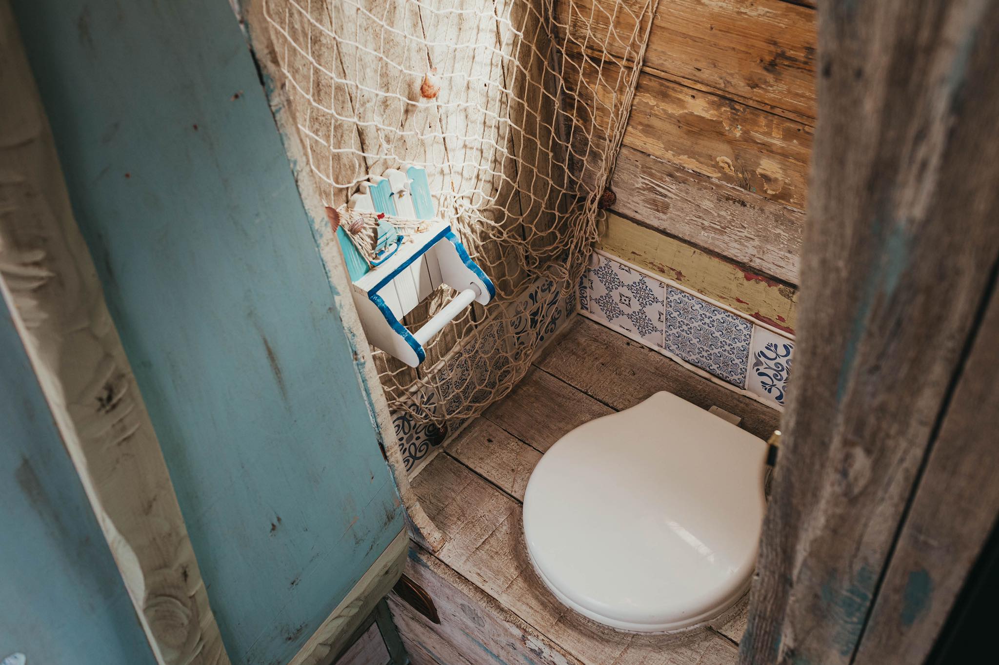 interior view of Ernie by supertramped campervan interior toilet shower room