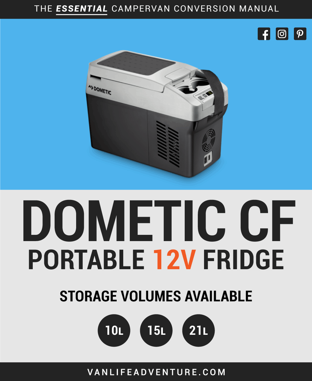 Dometic CF 12v Portable Compressor Campervan Fridge Refrigerator RV Motorhome