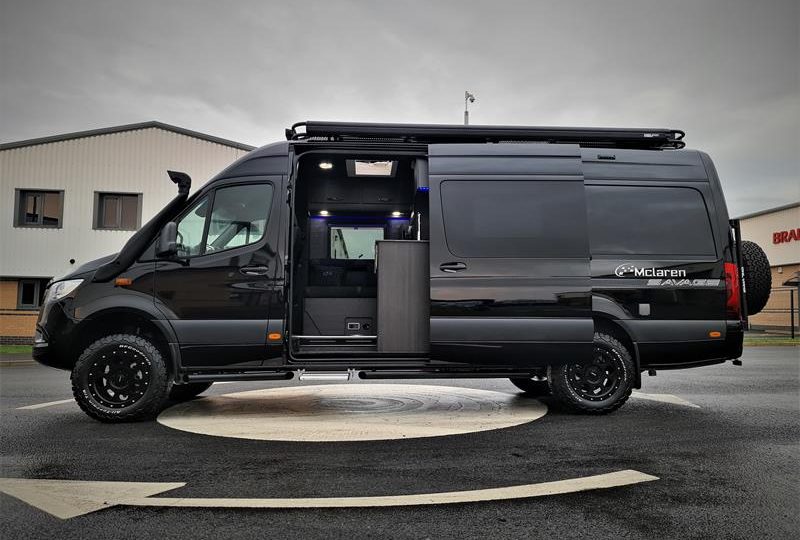 Side view of 4x4 sprinter